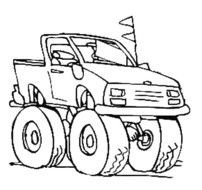 Monster Truck Coloring Pages