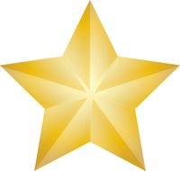 Printable Gold Star Clip Art drawing