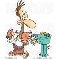 Cartoon Hand Washing Clip Art N4