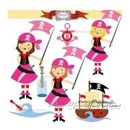 Lady Pirate Clip Art