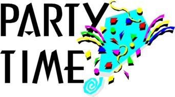 Party Time as a graphic illustration