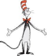 The Cat in the Hat on a white background