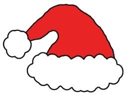 Santa Claus party hat drawing