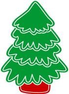 green Christmas Clip Art drawing