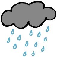 Rain cloud Clip Art drawing