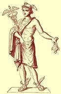 Hermes Greek God drawing