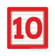Number Ten Block Clip Art