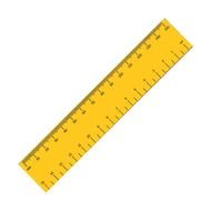 yellow small ruler