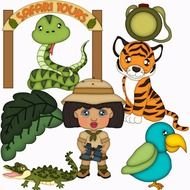 Safari Theme Clip Art N2