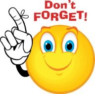 Reminder Smiley Face Clip Art
