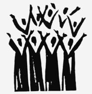 Black Church Choir Clip Art N2