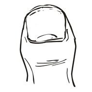 Finger Nail Clip Art darwing
