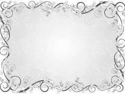 Vintage grey Borders And Frames drawing