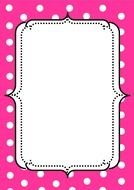 Pink white Border Clip Art drawing