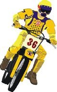 motocross number "36" as a picture for clipart