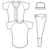Blank Baseball Uniform Template