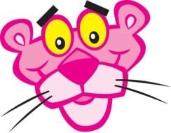 Pink Panther face drawing