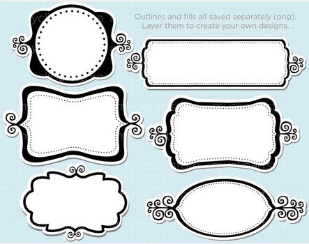Home Clipart Clip Art ndash Swirly Whirly Frames