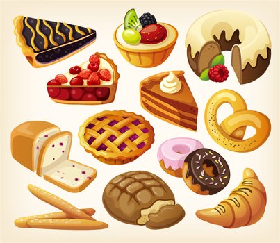 Cartoon Dessert Clip Art drawing