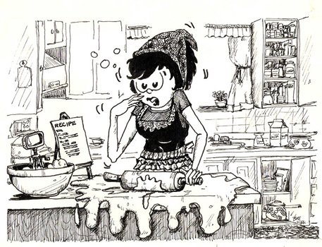 Woman Cooking Clip Art N3