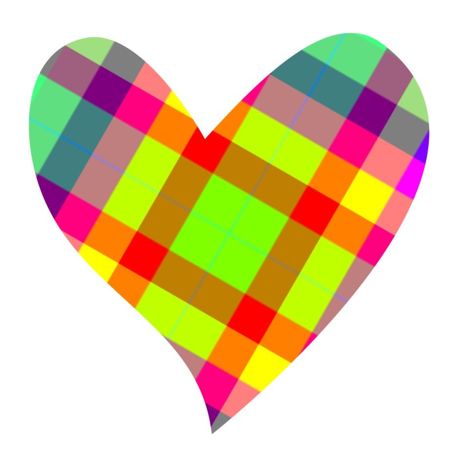 abstract heart as a picture for clipart
