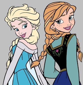 Frozen Anna And Elsa Clip Art N2