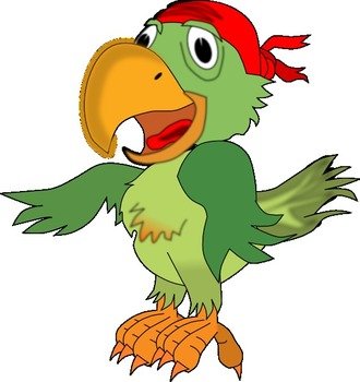 Pirate Parrot Clip Art N6