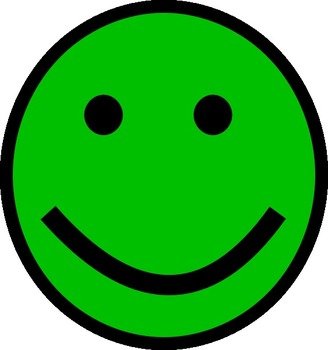 Green Smiley Face Clip Art N3