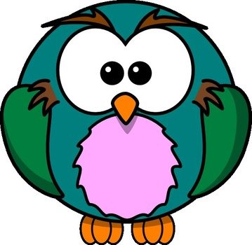 Cute Cartoon Owl Clip Art N6