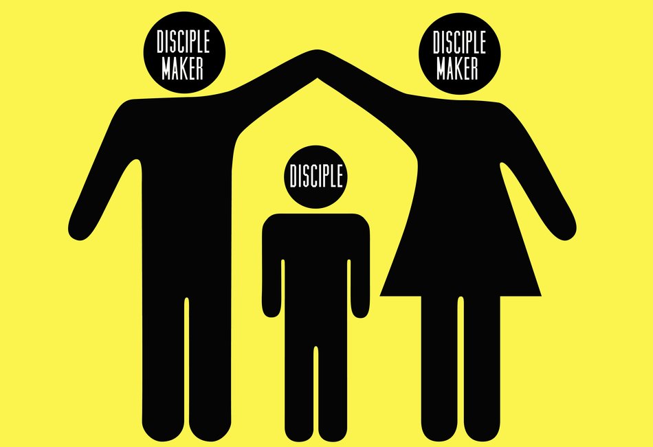 disciple in family, drawing