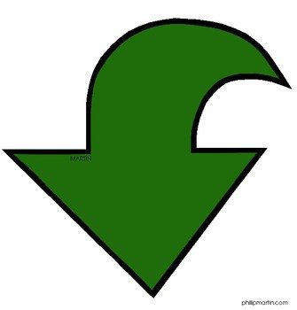 Green Curved Arrow Clip Art