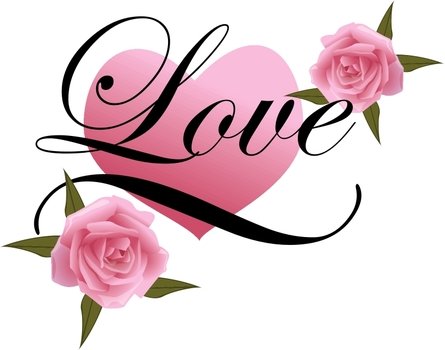 Hearts With Roses Coloring Pages