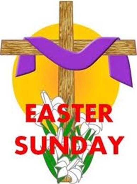 Easter Sunday as the inscription in the picture