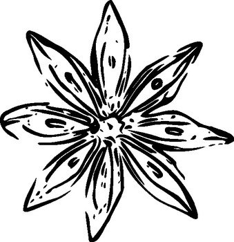 Flower Outline Clip Art