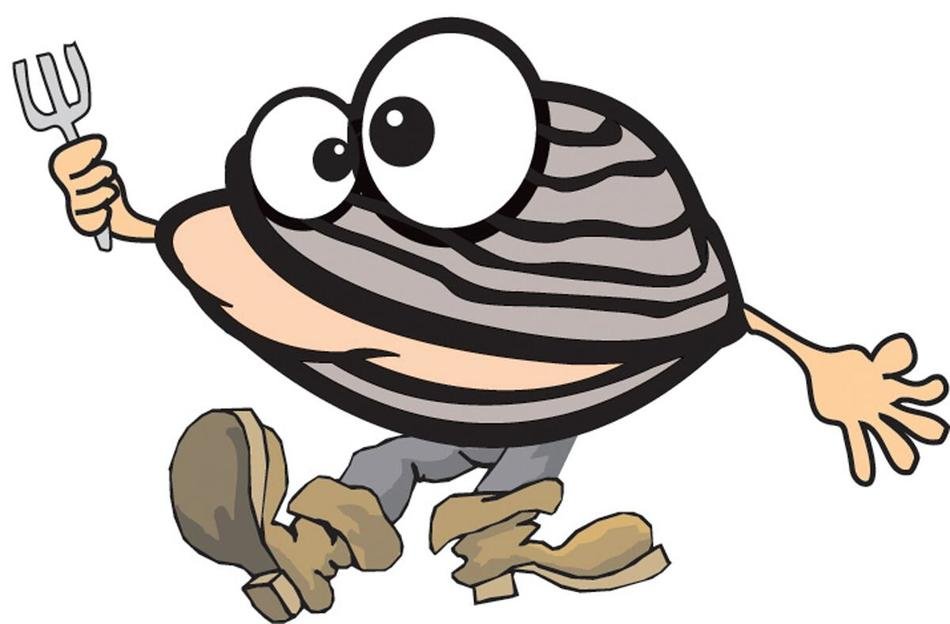 cartoon thug with a fork