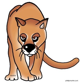 Florida Panther Animal Clip Art