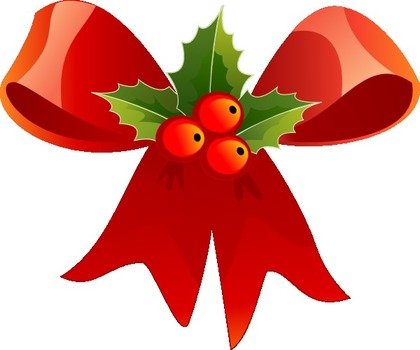 Christmas Bows Clip Art N2