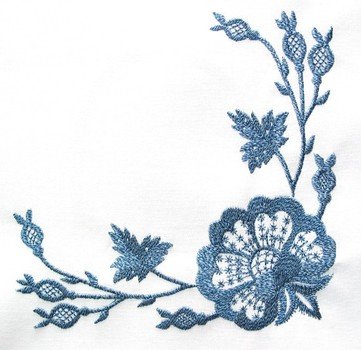 Flower Corner Border Clip Art N3
