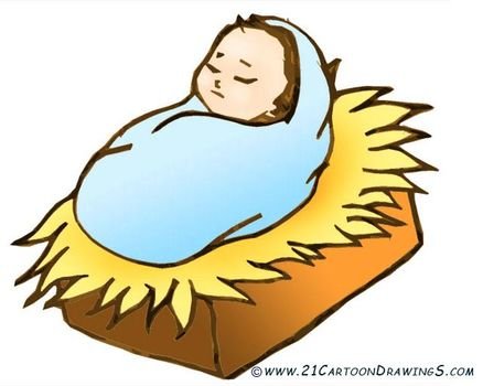 Cartoon Baby Jesus