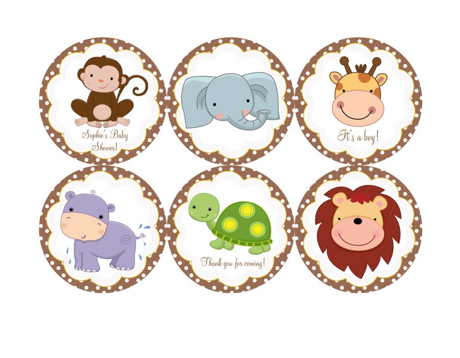 Jungle Baby Shower Clip Art