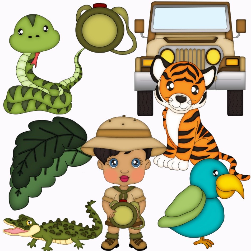 Safari Theme Clip Art free image download