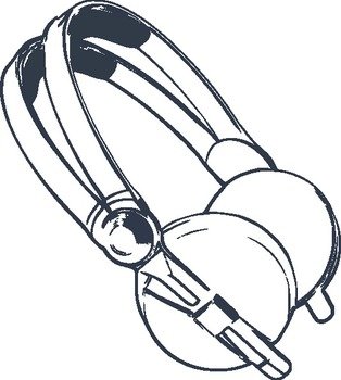 Headphones Drawing