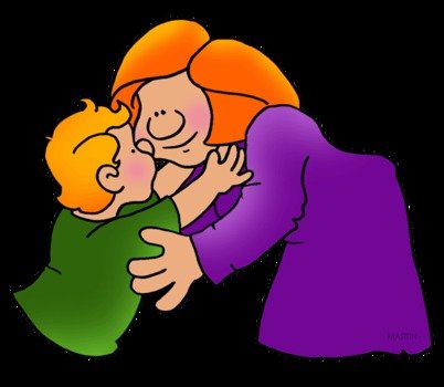 Image Child Hug Mom Clip Art