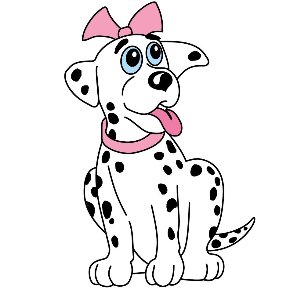 Clip Art of the Dalmatian dog