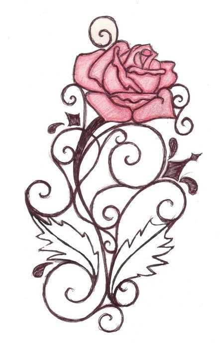 rose for tattoo