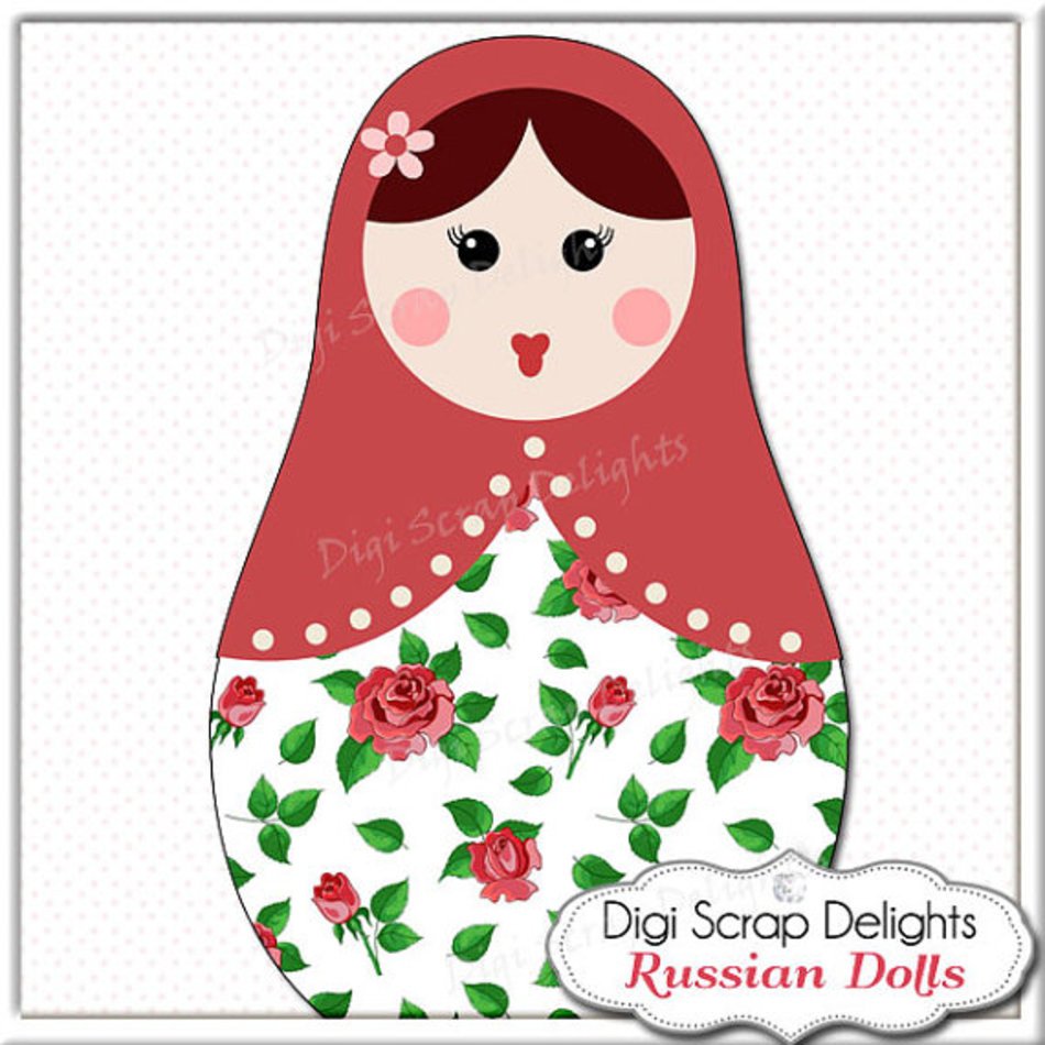 Russian Nesting Dolls Clip Art free image download