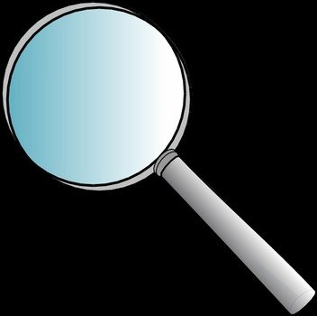Cartoon Magnifying Glass Clip Art N2