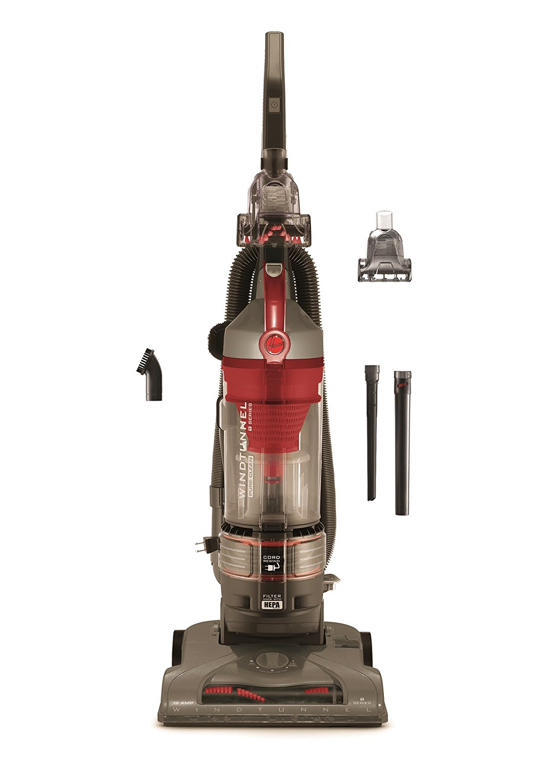 Hoover Vacuum Cleaner Windtunnel T Series Rewind Plus Bagless Lightweight Corded Upright Uh70120