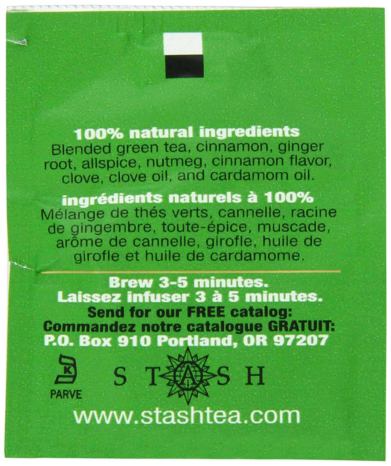 Stash Tea Premium Green Tea, 100 Count Box of Tea Bags in Foil N82 free ...