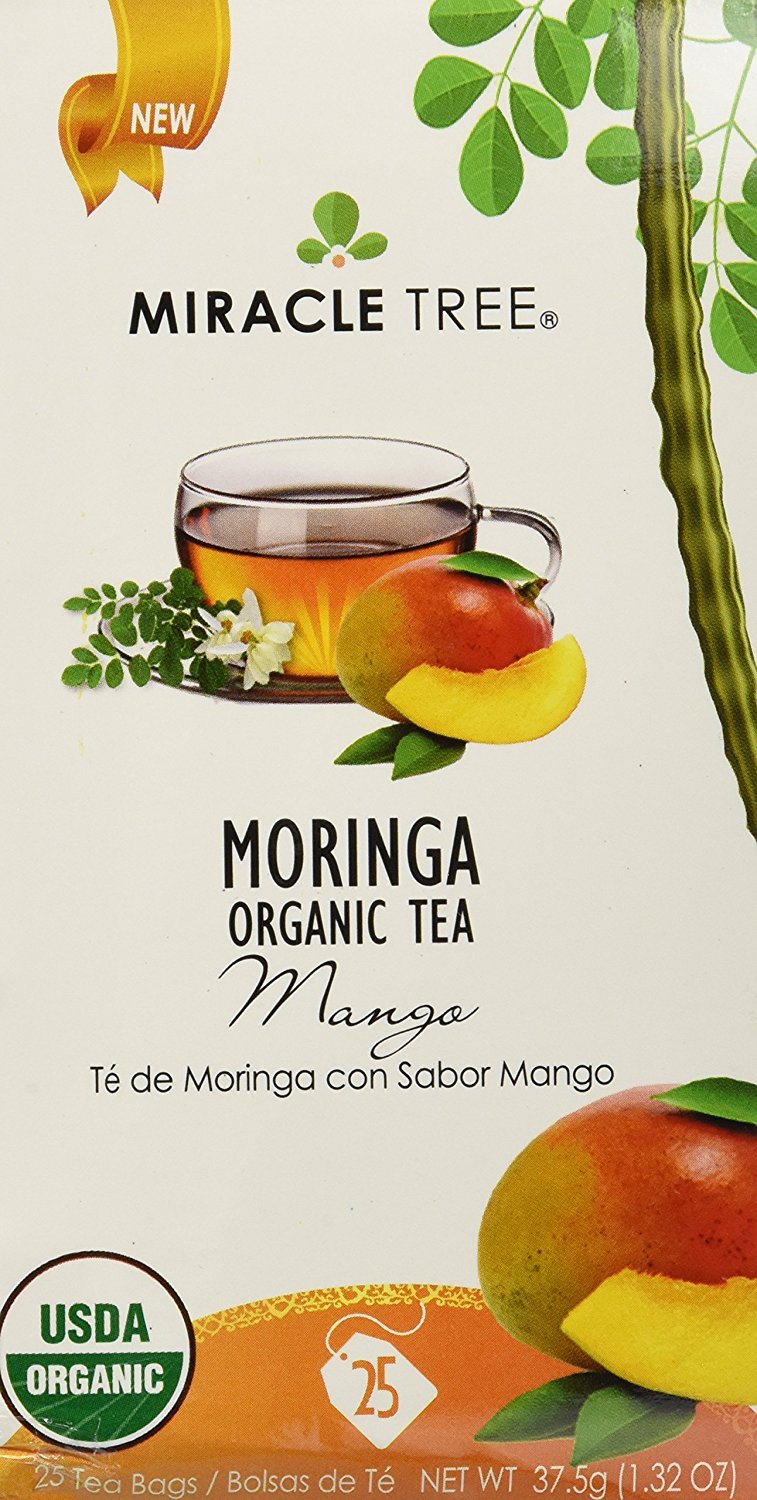 Miracle Tree - Organic Moringa Superfood Tea, 25 Individually Sealed ...